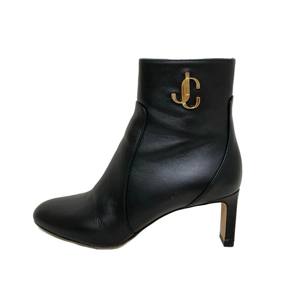 JIMMY CHOO - Black Leather Women's Boots 341-071025 - Picture 1 of 9